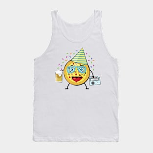 Pizza Character Party - Funny Illustration Tank Top